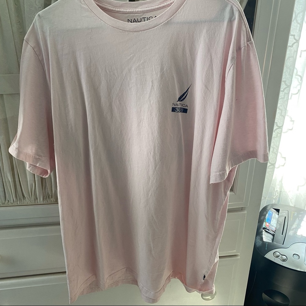 Nautica light pink t-shirt size XL